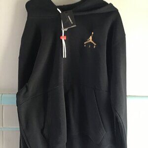 michael jordan air hoodie black large mens